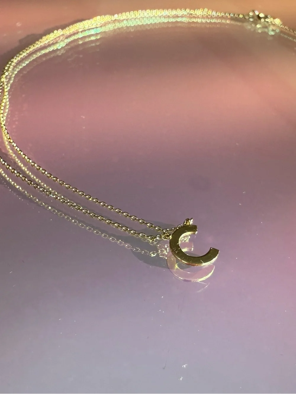 Mejuri 14k Gold Letter Initial Necklace “C”